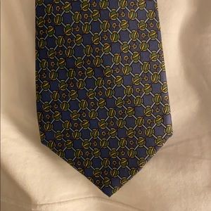 Hermes Blue and Green Tie
